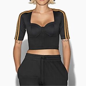 NWT Adidas x Ivy Park Circular Knit Corset Crop Top XS 0